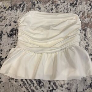 Strapless white top size M